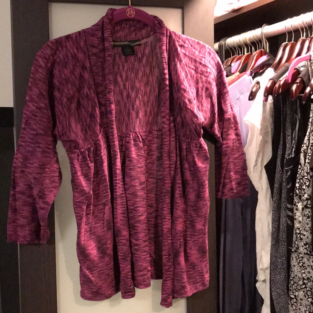 Calvin Klein purple cardigan